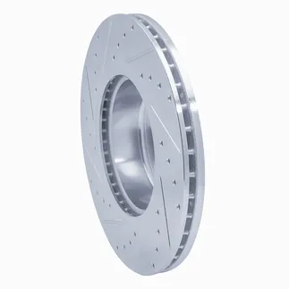 R1 Concepts EDZ-31085R Brake Rotor Drilled and Slotted Silver